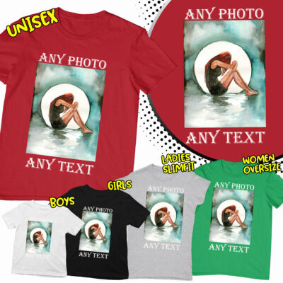 Personalised Cool Water Color Painting Your Text Best Custom Gift Idea T-Shirt