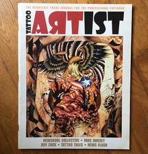 Rare NM copy Tattoo Artist Magazine 1: Malone, S. Jerry, Newskool, Grime, Cain