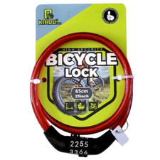 Combination Code Bike Lock Strong Heavy Duty Cycle Security Bicycle 8mm x 650mm