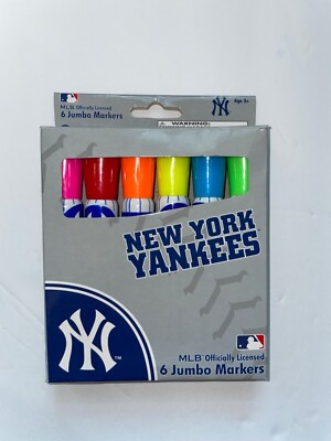 MLB Officially Licensed New York Yankees 6 Jumbo Markers 2008