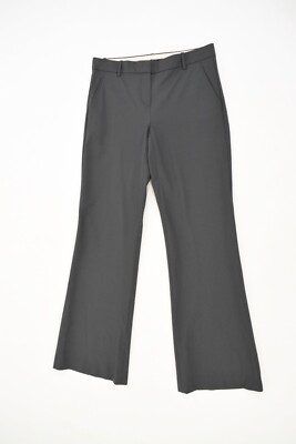 Theory Pant 4 Gray Stretch Wool Suiting Trouser Leg Dressy Casual  display picture 1