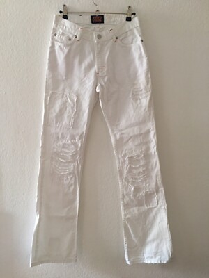 NEW Walter Van Beirendonck W&LT Wild and Lethal Trash Pants Jeans White 90s RARE