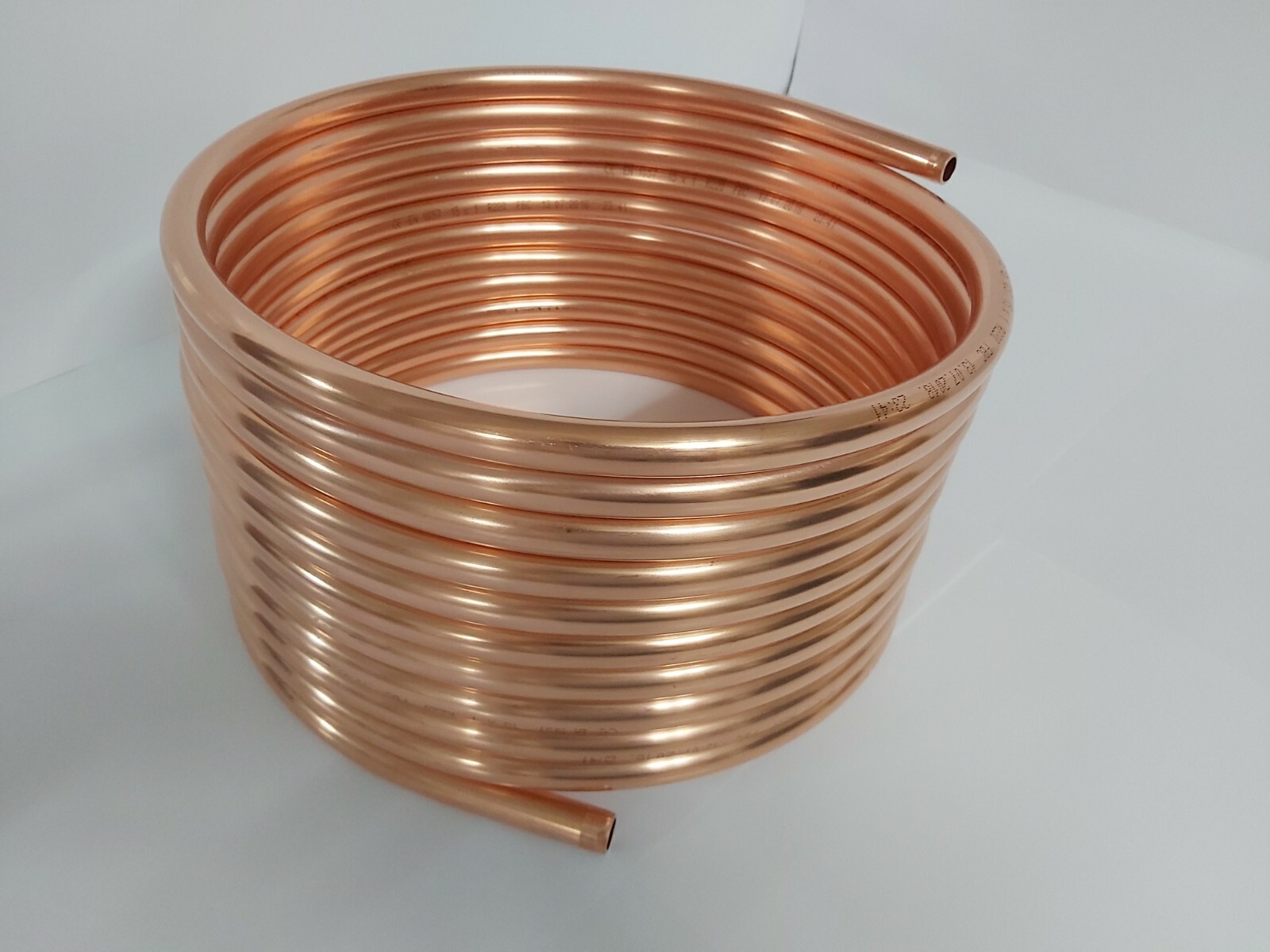 Kupferrohr Spirale 15x1mm - 10m Für Ofenrohr 150mm Durchmesser