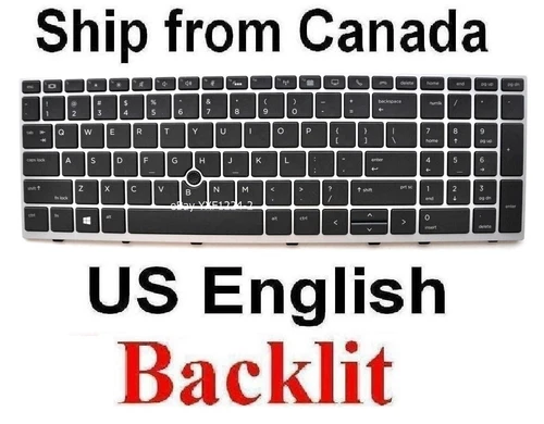 Keyboard for HP EliteBook 850 G5 850 G6 755 G5 - US English Backlit L14366-001