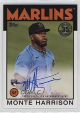 2021 Topps 1986 Topps Baseball Monte Harrison #86A-MH Auto qc6