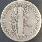 U.S.A. UNITED STATES 1 ONE DIME "Mercury Dime" 1936 KM#142 F++