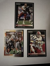 3 Autographed Washington Redskins Football Cards. Now Washington Commanders