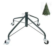 Best ELFJOY Christmas Tree Stand with Swivel Caster Wheels for 3-7ft. Artificial