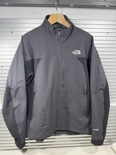 The North Face Men's Size L Apex Bionic Soft Shell Black Jacket Fleece Lined