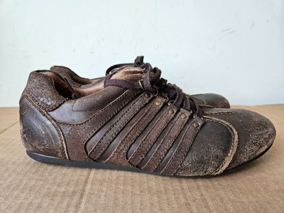 Original Bata suede leather Italian sneakers Mens Size 44 US 10.5