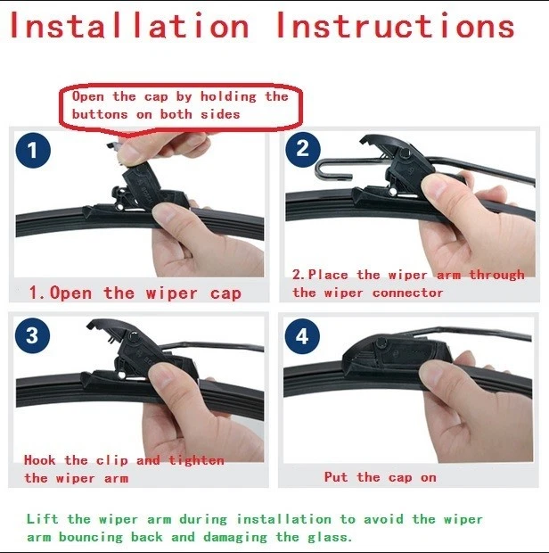 Limpiaparabrisas para Chrysler 300 2011-2023 calidad OEM USCG Foto 4 de 4