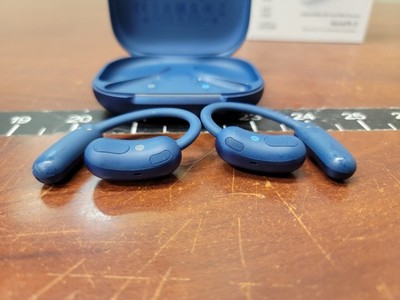 Blue Soundcore AeroFit 2 Open-Ear Headphones Wireless Earbuds | eBay