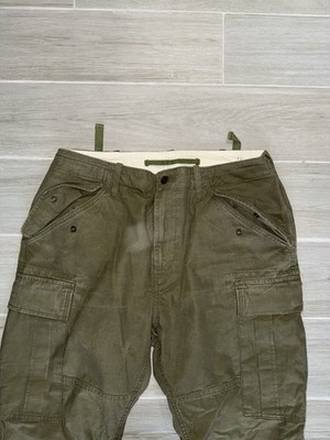 Polo Ralph Lauren Cargo Pants 35x32 Slim Distressed Utility