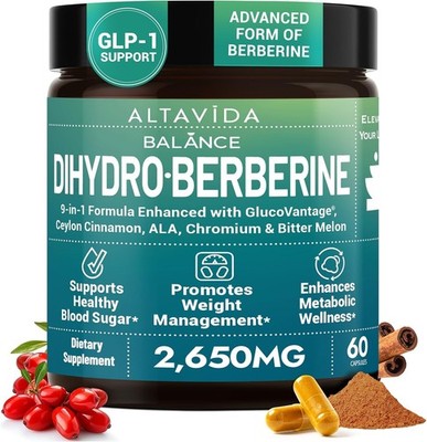 Dihydroberberine Super Berberine w/ Ceylon Cinnamon & Alpha Lipoic Acid