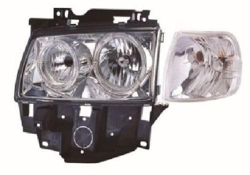 ABAKUS Headlight Set 441-11A3FXLDEM1 for VW, H7, Chrome Clear Glass