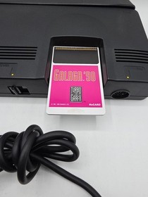 TURBOGRAFX-16 Black Console W/ Galaga '90 Cartridge. Tested, Cleaned & Working.