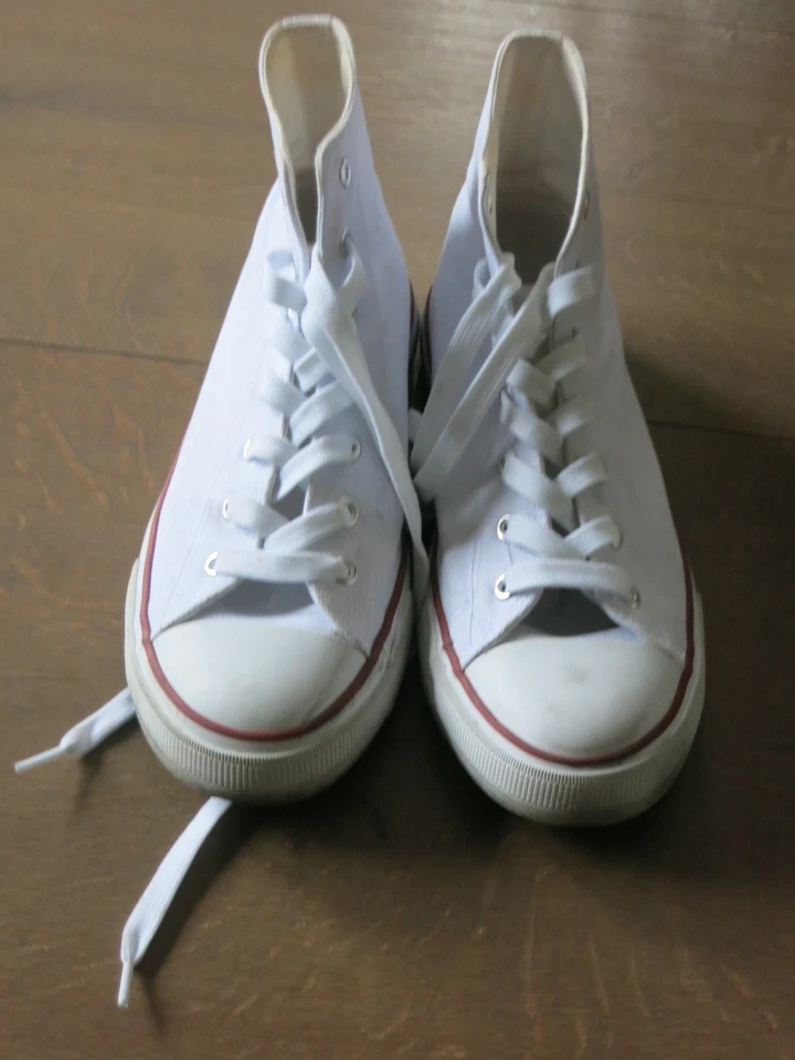 Vty Sneaker hoch, Stoffturnschuhe, weiß, 39 - Bild 3 von 4