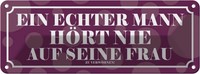 Blechschild 10X27 Cm Ein Echter Mann MäNner Frauen Spruch Zitat Deko Geschenk Me