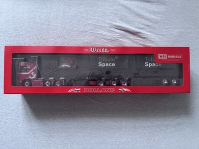 DAF XF SC 6x2 + 2connect combi Trailer '' WEEDA '' von WSI 1:50