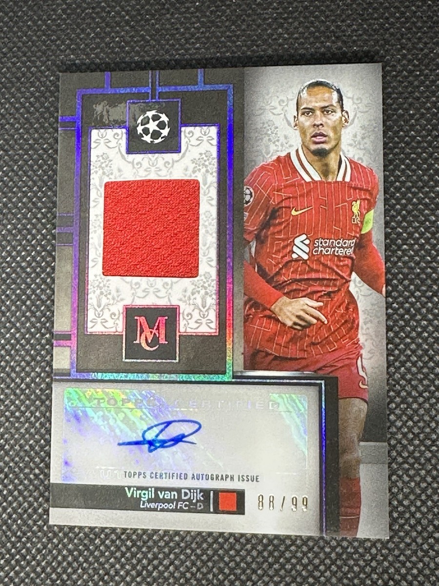2024-25 Topps Museum UEFA Virgil van Dijk Relic Auto /99 Player