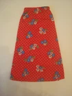 Vintage Barbie Best Buy Set #7209  Maxi Skirt  1975  Red with flowers and dots