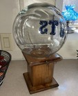 Vintage Peanut “Nuts” Dispenser Glass Globe Nut Candy Wooden Machine 14” Gumball — photo 3