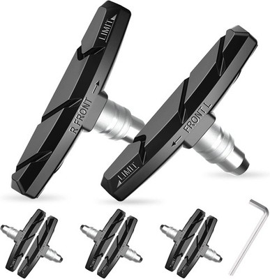 Alritz 6PCS Bike V-Brake Pads 70mm MTB Road Bicycle Brake Blocks Kit