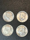1964 Kennedy Half Dollar 4 Coin Lot 90% Silver