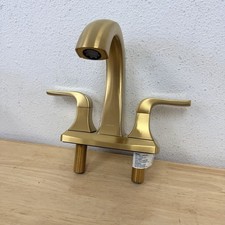 KOHLER Rubicon Centerset High Arc Bathroom Faucet Vibrant Brushed Moderne Brass