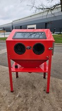 Sealey SB973 220L Sandblasting Cabinet with sandblast gun - Red - used