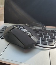 CyberPowerPC Optical Gaming Mouse Elite M1-131, Color Changing Black Wired USB