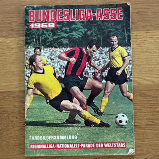 Bundesliga Asse 1968 Bildersammlung Stickeralbum unvollständig Album Fussball