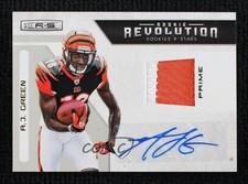 2011 Panini Rookies & Stars Materials Prime Signatures 6/10 AJ Green Auto 1o8c