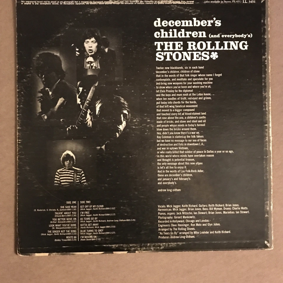 The Rolling Stones - December´s Children, in Mono London FFrr - Image 2 of 4