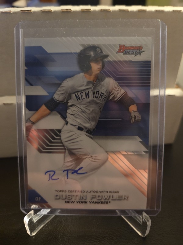 2017 Bowman's Best - Best of 2017 Autographs Dustin Fowler #B17-DF (AU, RC)