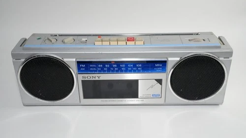 Vintage Sony CFS-250 FM/AM Stereo Cassette-Corder Boombox – Tested & Working