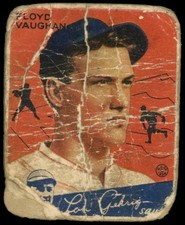 1934 Goudey 22 Arky Vaughan HOF Pittsburgh Pirates PR