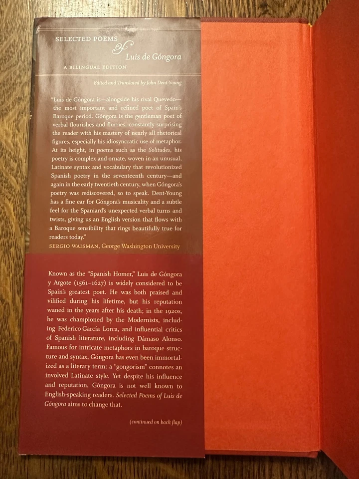 Selected Poems of Luis de Góngora: A Bilingual Edition SPANISH POETRY VG++ - Image 4 of 4