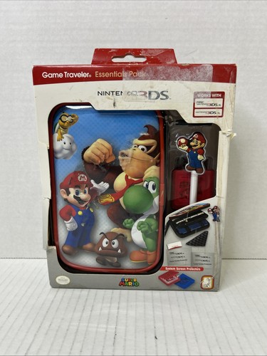 Brand New NINTENDO 3DS Travel Case SUPER MARIO YOSHI GOOMBA LAKITU Card ...
