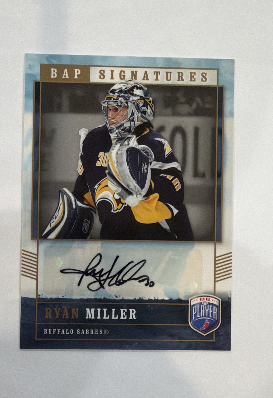 2006-07 Upper Deck Be a Player - Signatures Ryan Miller #RY (AU)
