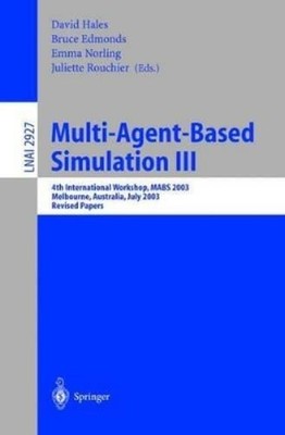 David Hales Multi-Agent-Based Simulation III (Paperback) (UK IMPORT)