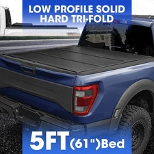 5FT Hard Tri Fold Low Profile Tonneau Cover for Ford Ranger 2019-2023 Waterproof