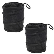 2 Pack Collapsible Car Trash Can, Mini Pop-Up Waterproof Auto Garbage Bin
