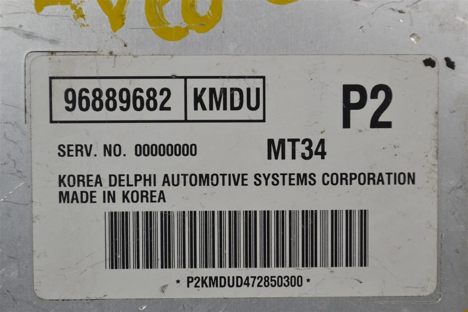 96889682 Chevy Aveo 2008 Motor Control Cerebro ECM Módulo PCM OEM 3N5 848 B7 Foto 3 de 4