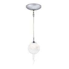 Jesco Lighting KIT-QAP221-WH-A Tori Mini Pendant Satin Nickel