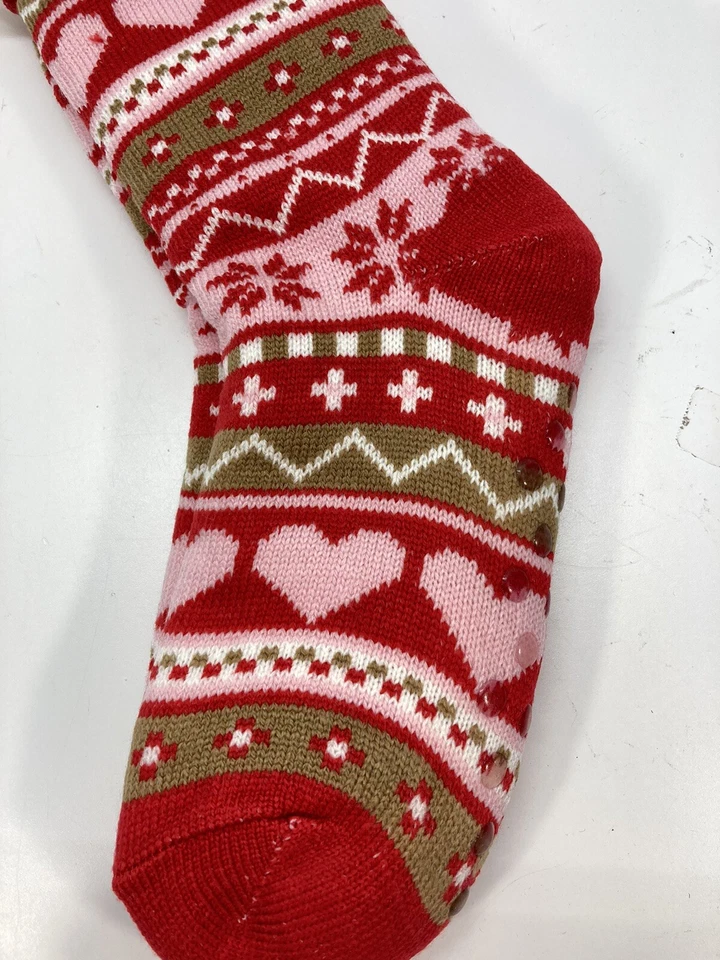 Dosoni Mujeres Forro Polar Difuso Suave Cálido Zapatilla Calcetines Talla Única Corazón Nieve Nuevo con Etiquetas Foto 4 de 4