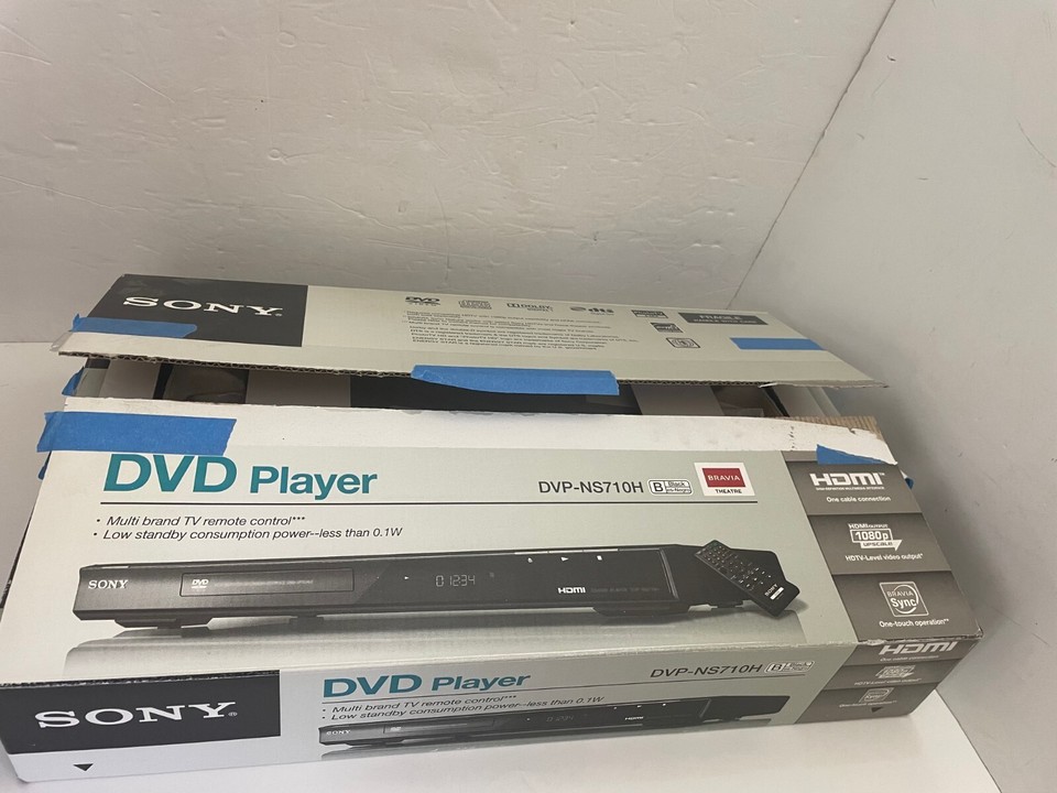 Sony DVPNS710H HDMI CD/DVD Player W/Remote AND CABLES WORKS eBay