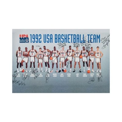 American 1992 Dream Team Bascketball Team Poster Canvas Print Wall Decor 36x24