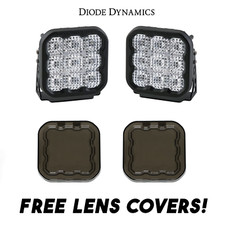 Diode Dynamics SS5 Pro LED Flood Light Kit w/ Multi Backlight Colors & Covers