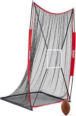 Portable 7x4 Ft Football Kicking Net with Target Zone - Training Tool Included